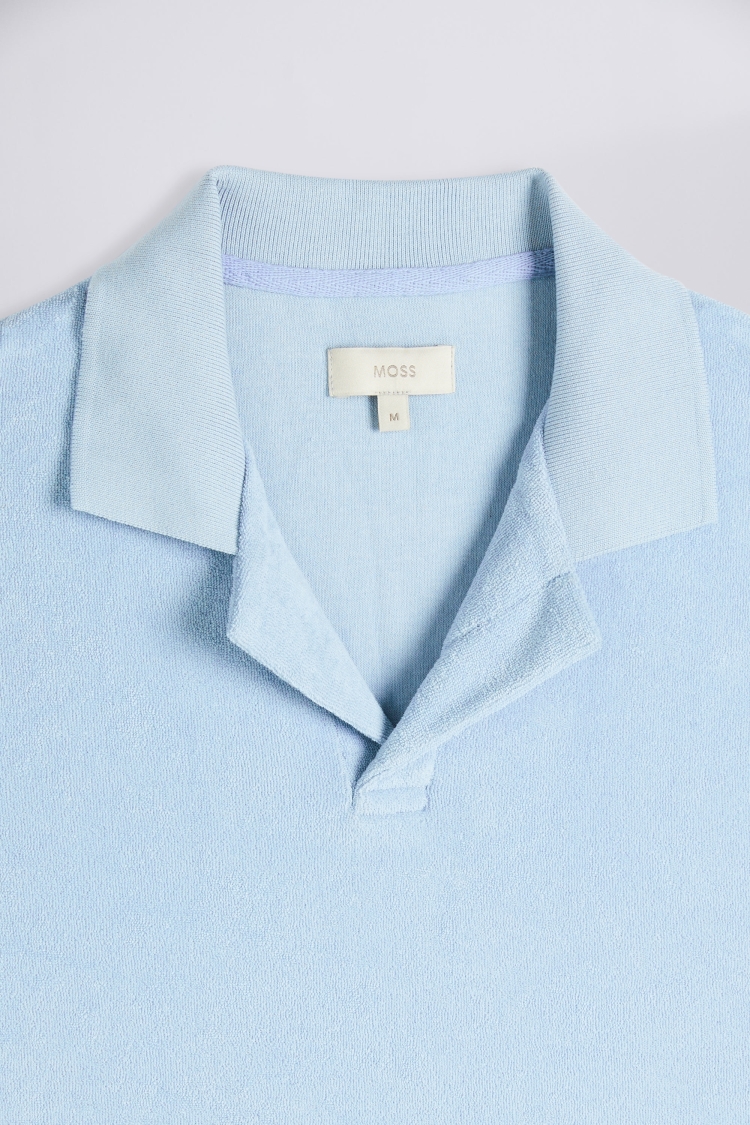 Sky Terry Towelling Skipper Polo | Buy Online at Moss