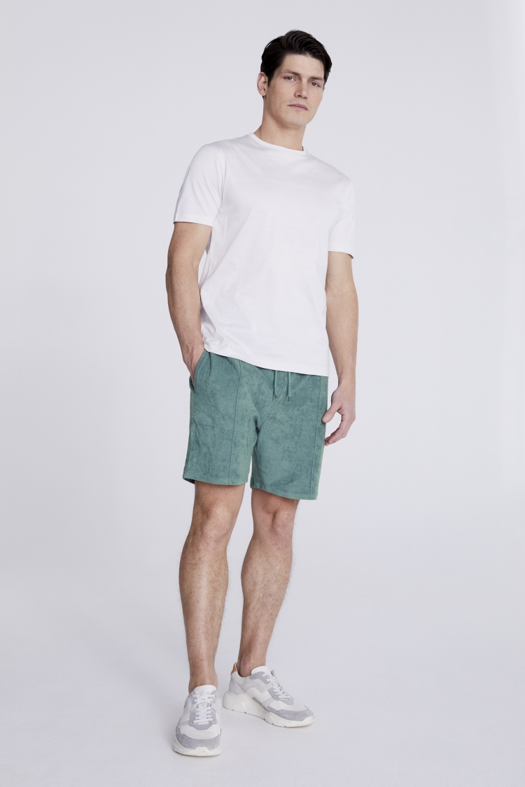Sage Terry Towelling Shorts