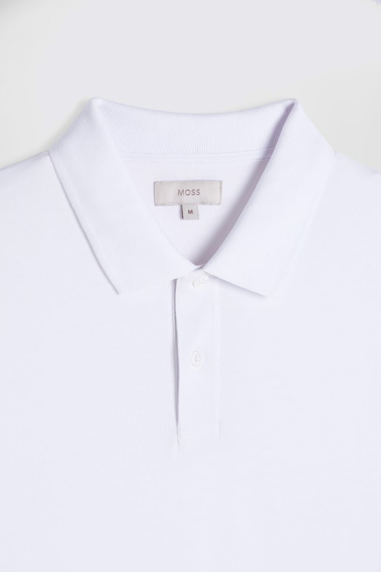 White Piqué Polo Shirt