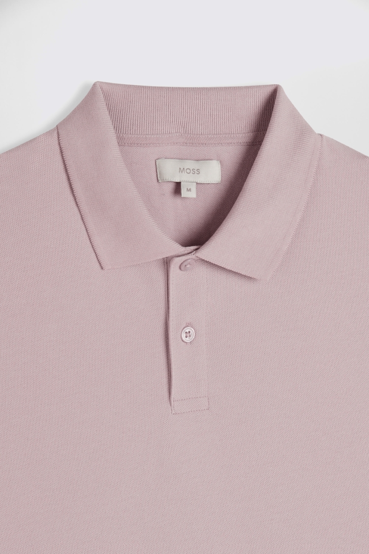 Pink Piqué Polo Shirt