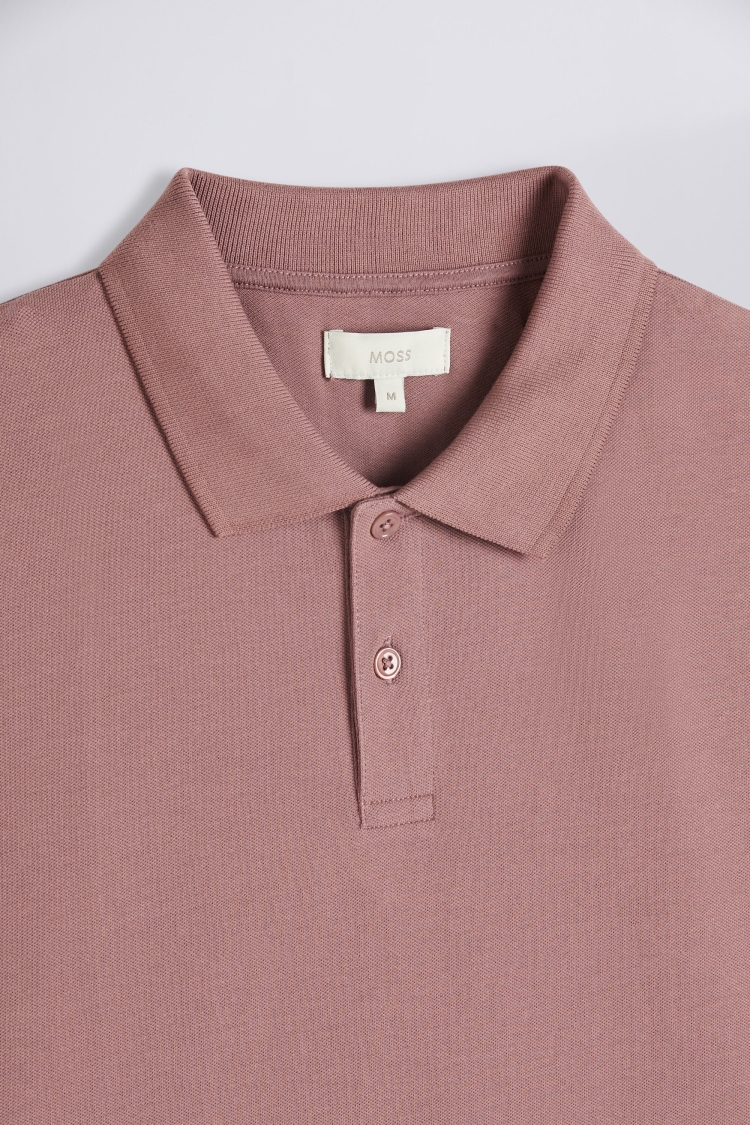 Dusty Pink Piqué Polo Shirt