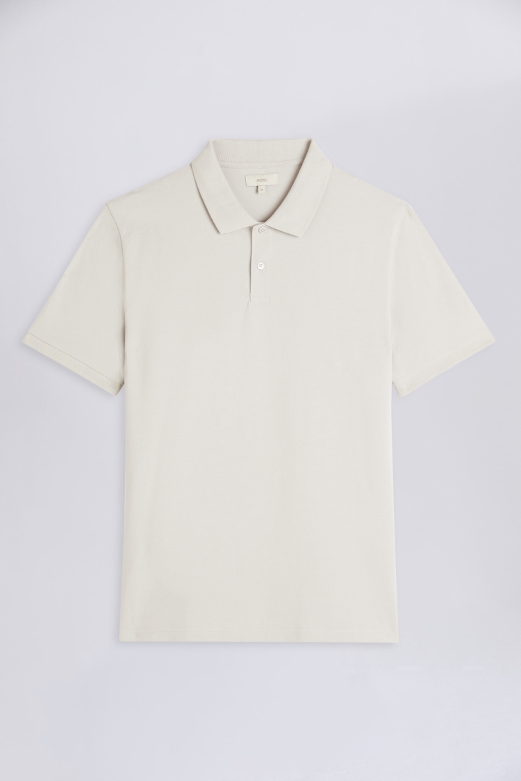 Ivory Piqué Polo Shirt