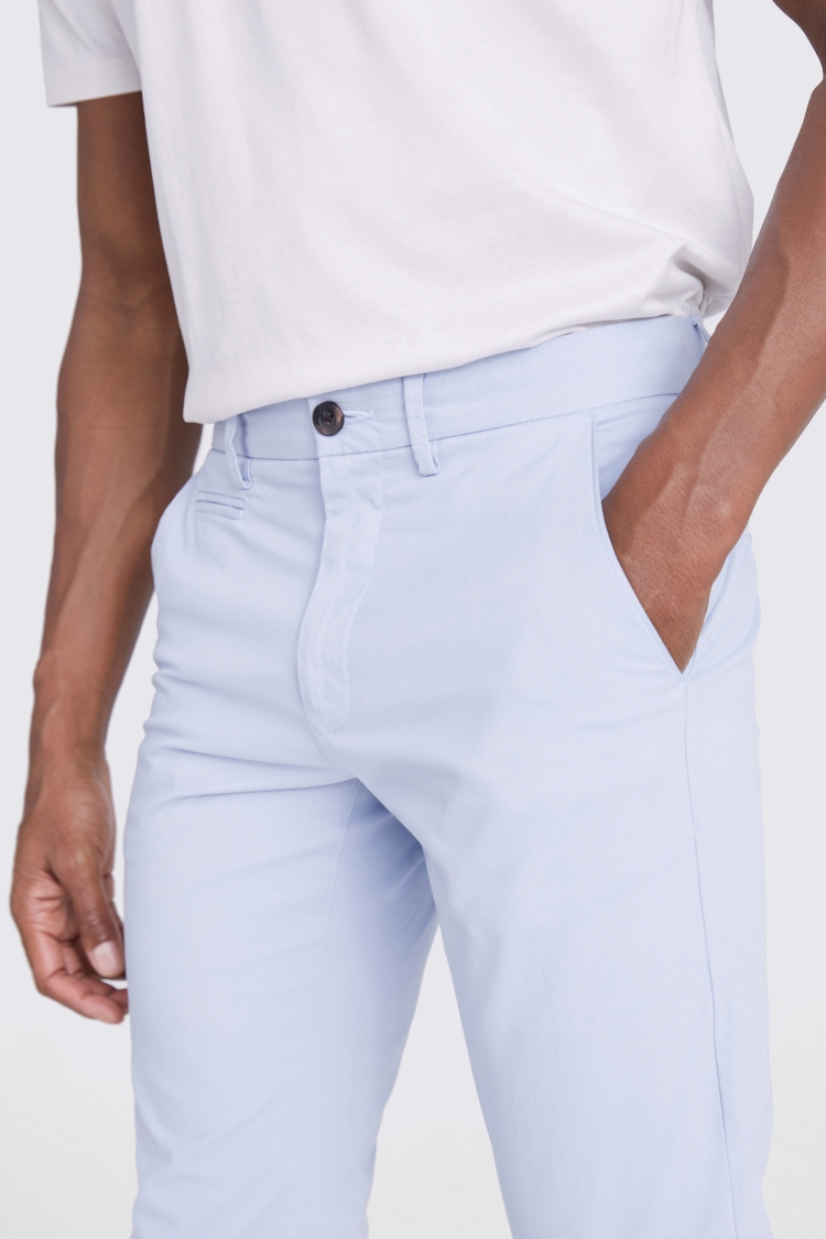 Tailored fit Light Blue Chinos