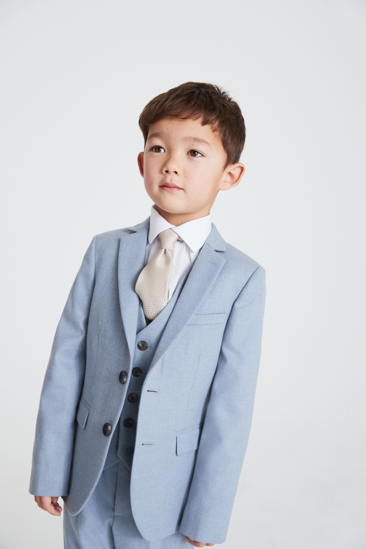 Boys Light Blue Flannel Suit