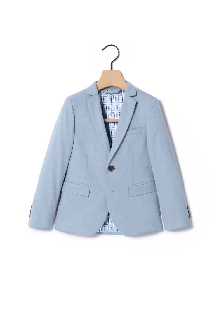 Boys Light Blue Flannel Suit