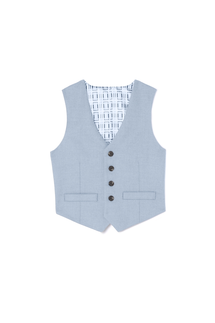 Boys Light Blue Flannel Suit