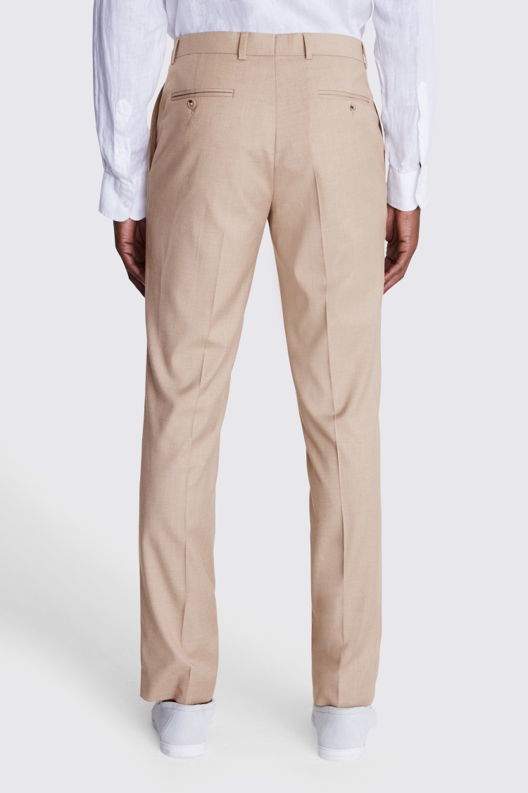 Tailored Fit Blonde Camel Trousers | Buy Online at Moss