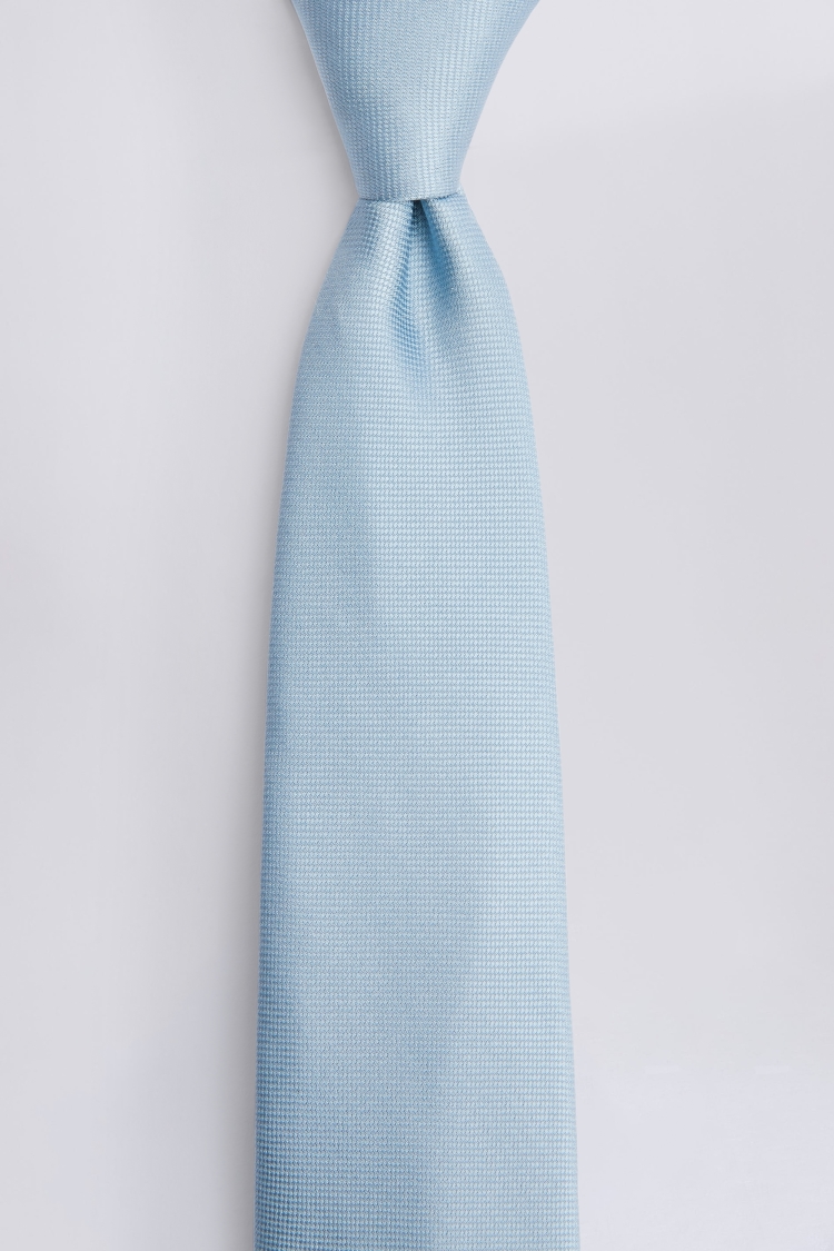 Sky Oxford Silk Tie