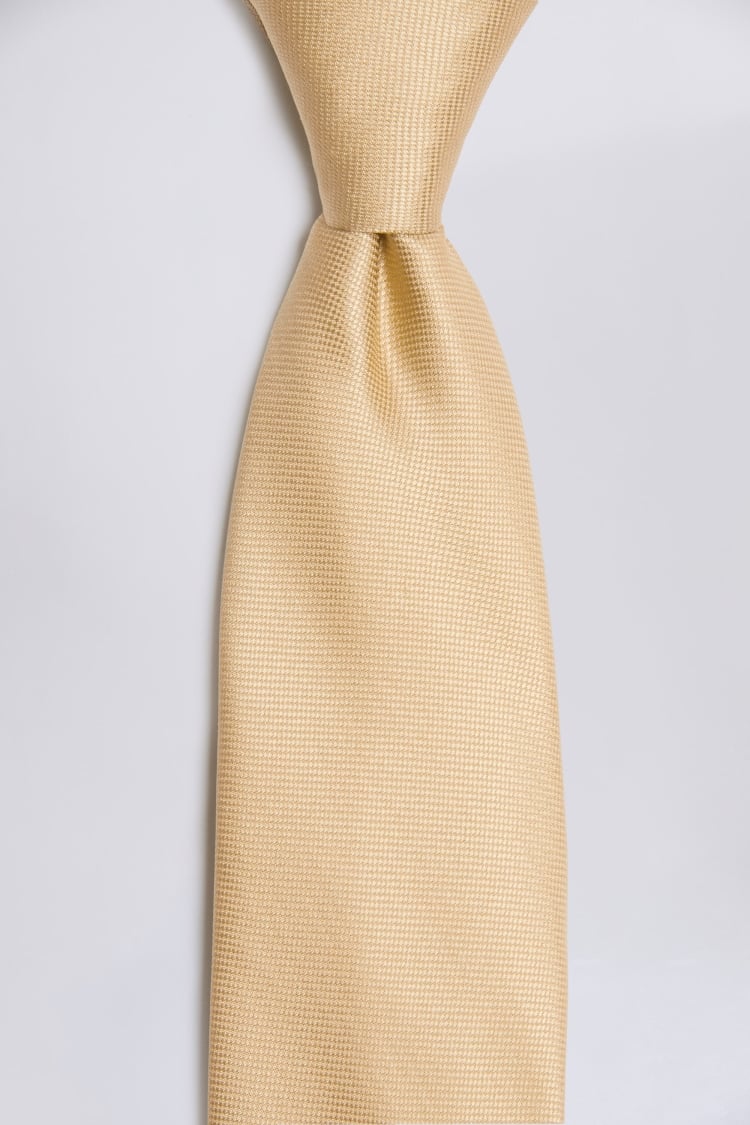 Gold Oxford Silk Tie