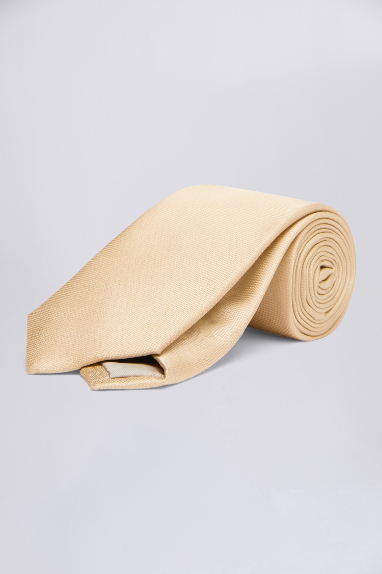 Gold Oxford Silk Tie
