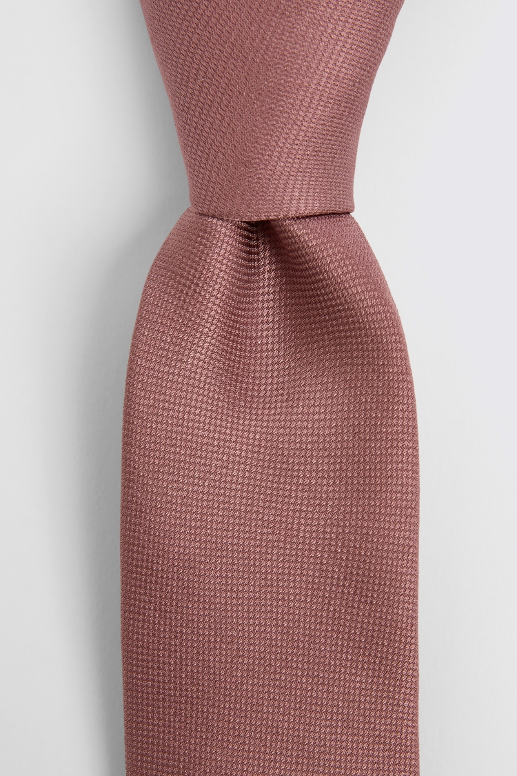 Deauville Pink Oxford Silk Tie