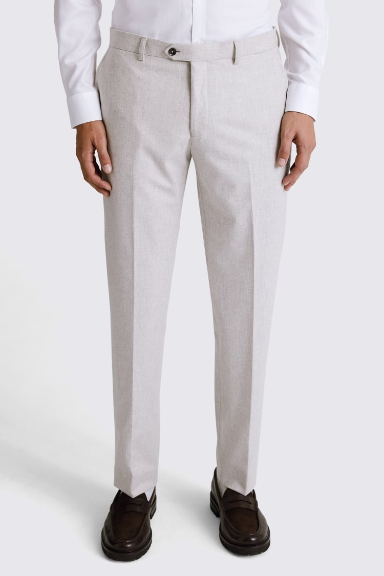 Italian Tailored Fit Light Grey Pants