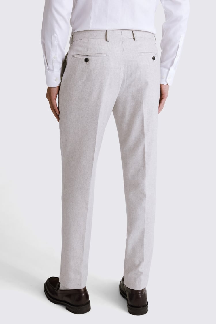 Italian Tailored Fit Light Grey Trousers