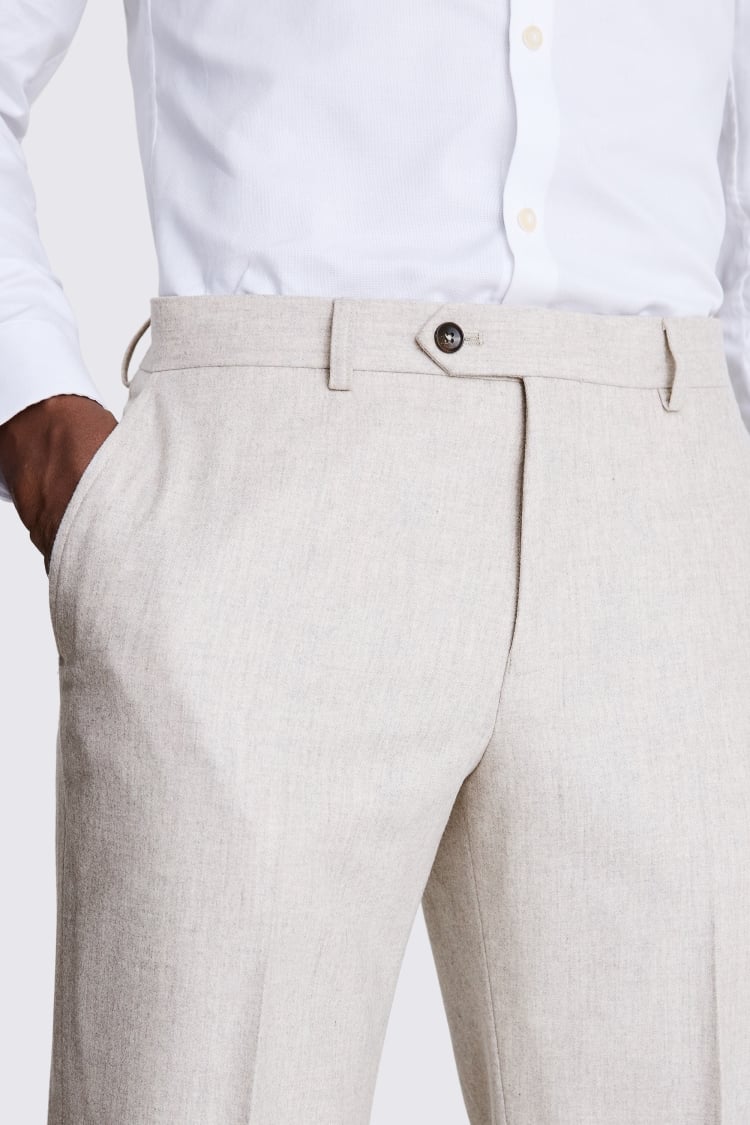 Italian Tailored Fit Light Grey Trousers