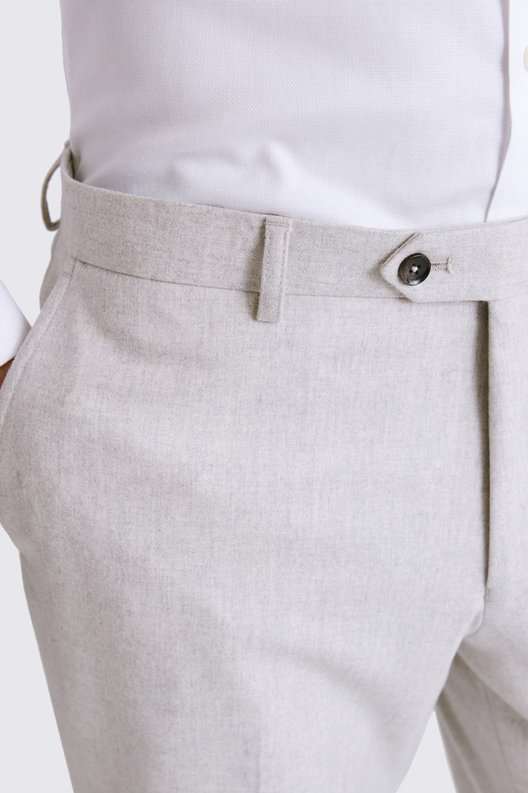 Italian Tailored Fit Light Grey Trousers