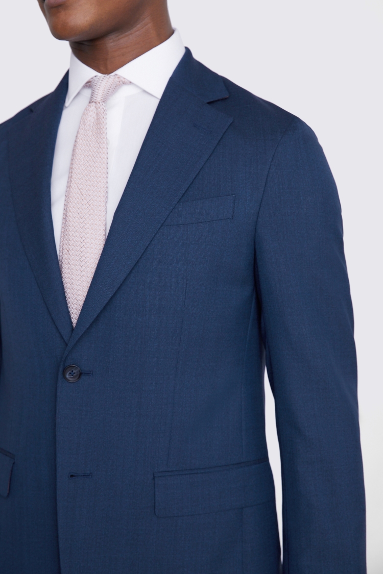 Italian Tailored Fit Blue Half Lined Suit