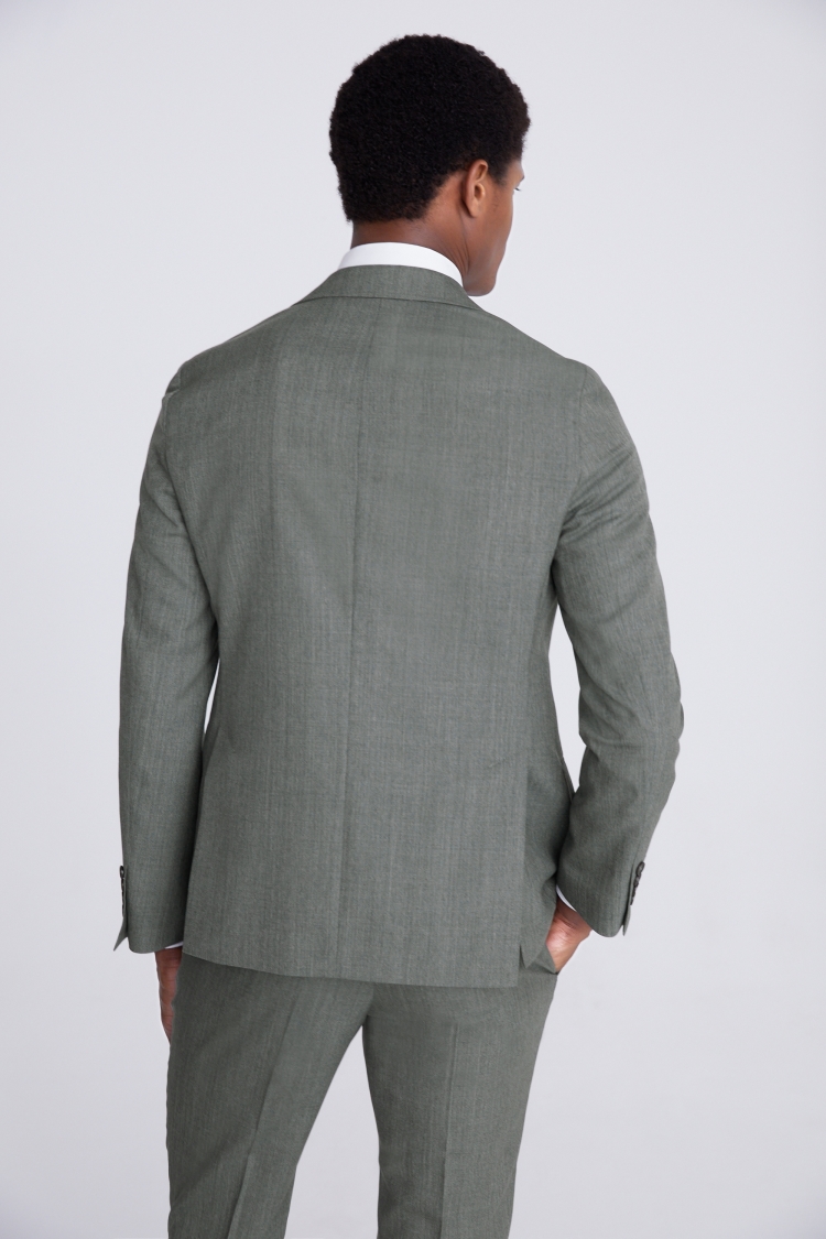 Italian Tailored Fit Sage Half Lined Suit