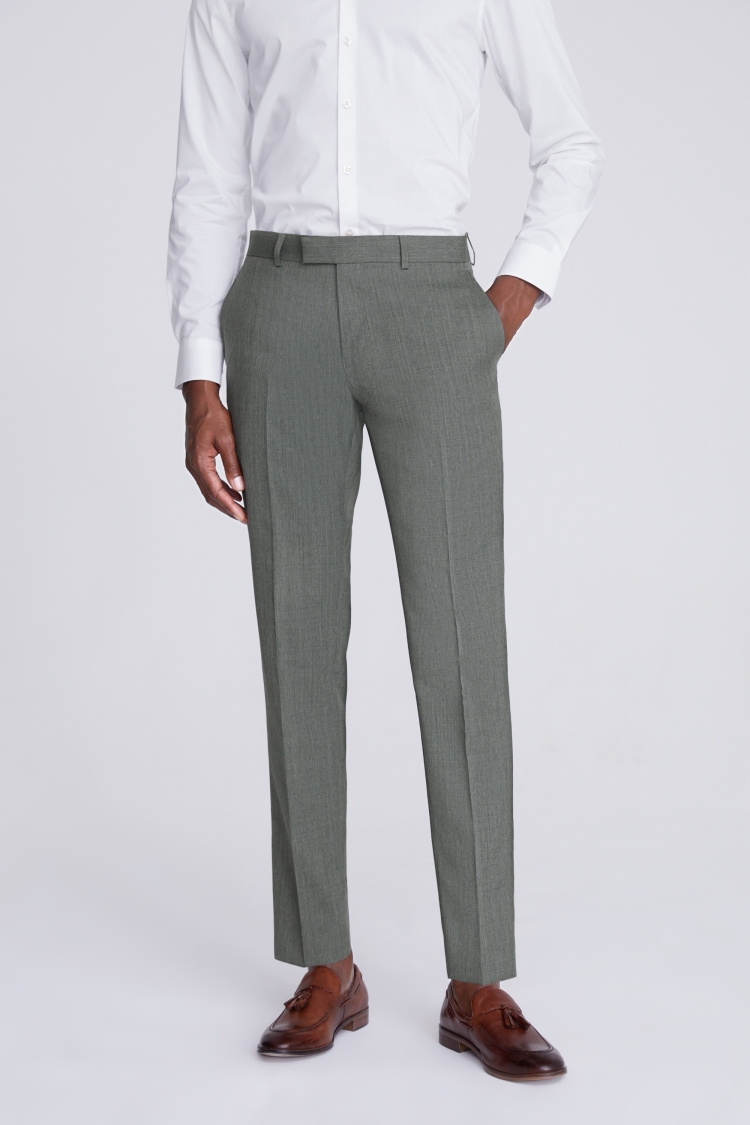 Italian Tailored Fit Sage Half Lined Suit