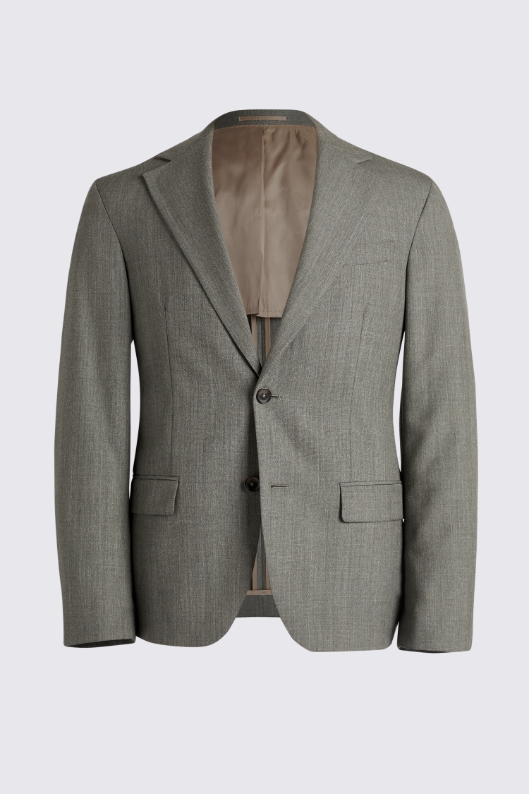 Italian Tailored Fit Sage Half Lined Jacket 