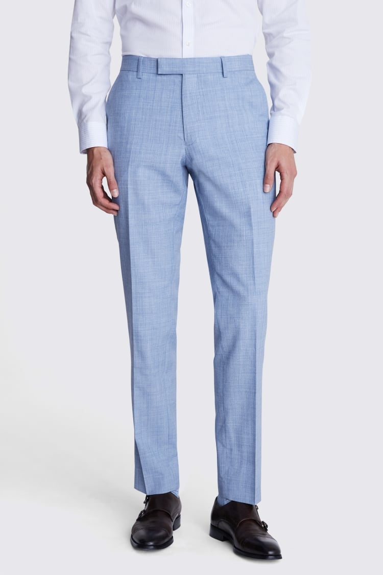 Slim Fit Light Blue Suit Pant