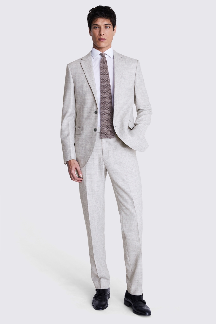 Suits, Slim Fit Grey Marl Suit Trousers