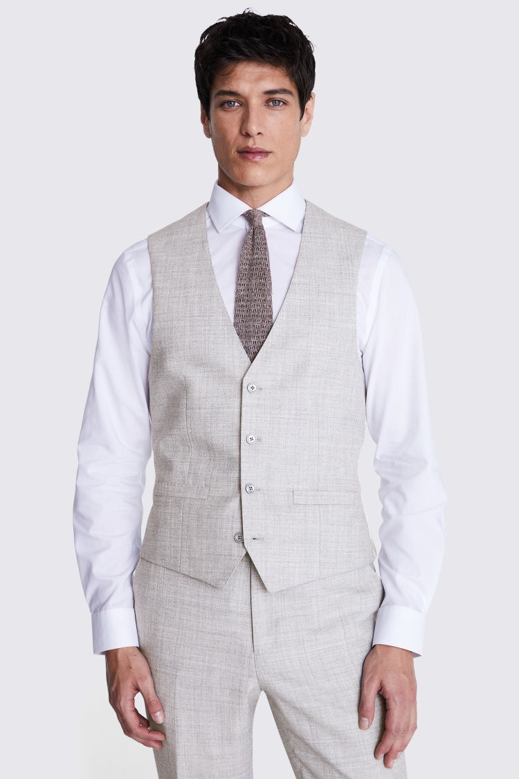 Slim Fit Light Grey Marl Jacket