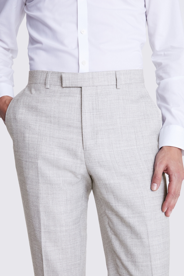 Slim Fit Light Grey Pants