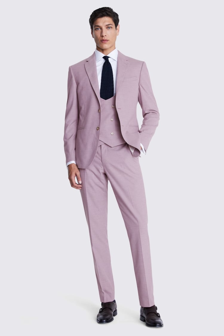 Slim Fit Quartz Pink Suit