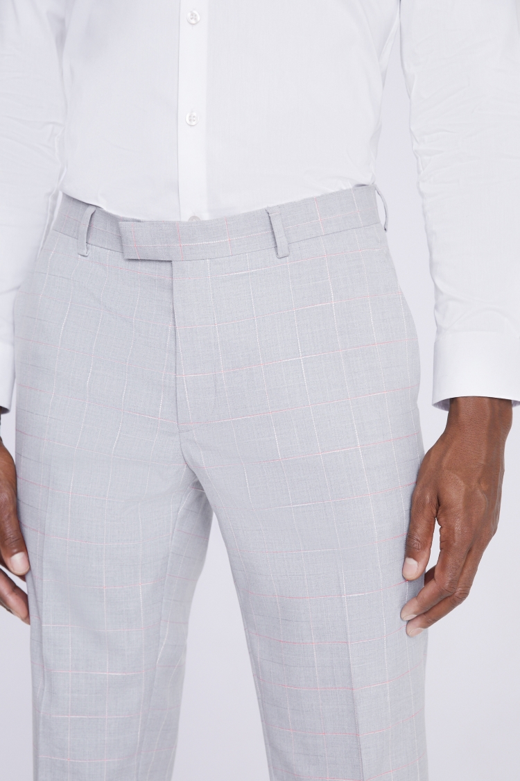 Grey Clementine Check Pants