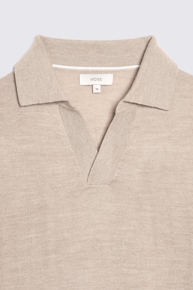 Camel Merino Skipper Polo