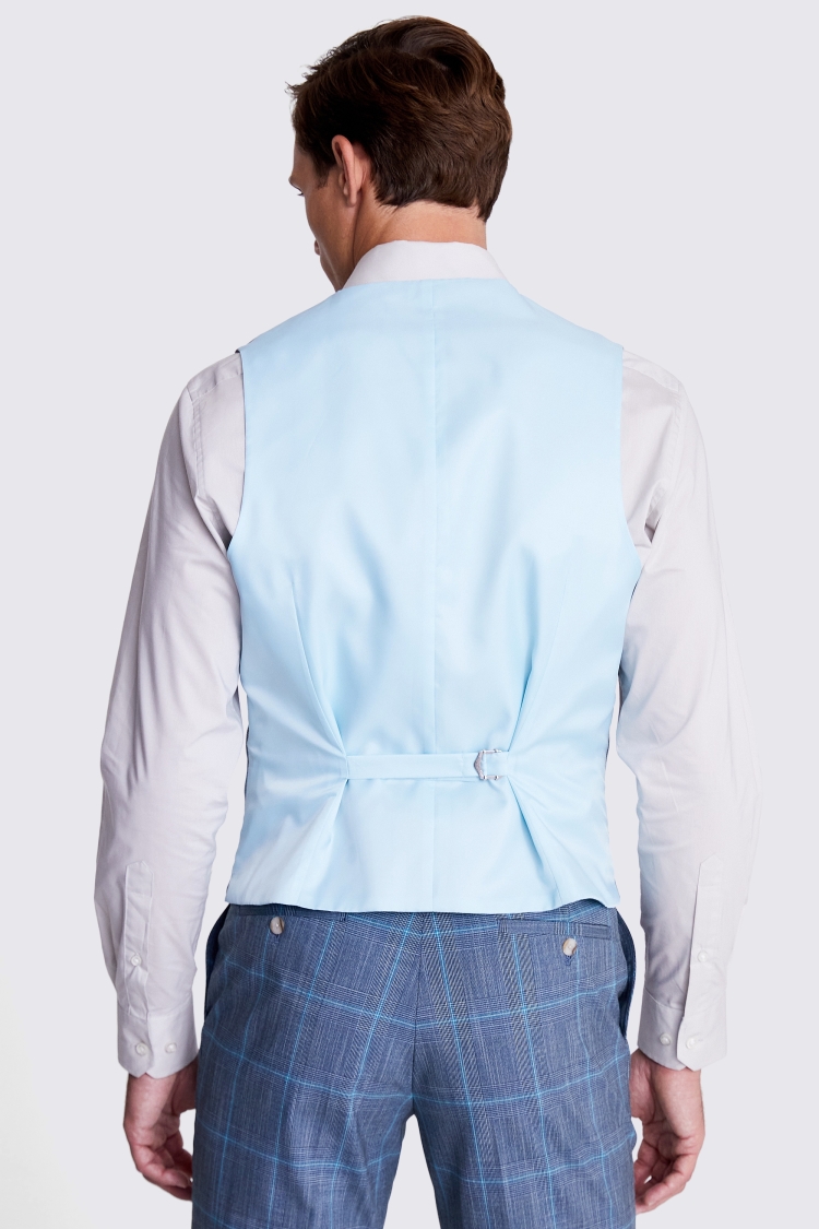 Tailored Fit Aqua Check Vest