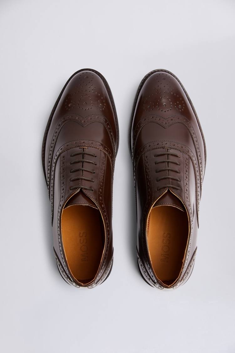 Oxford Brown Brogue Shoes