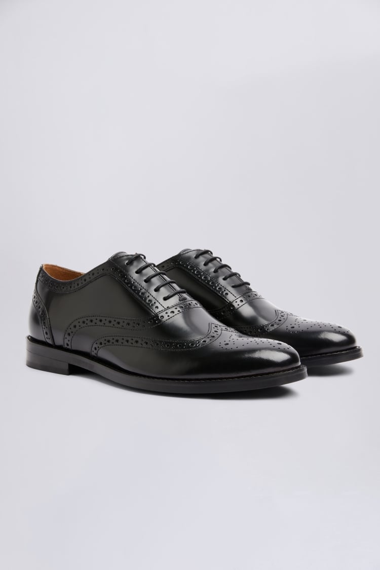 Oxford Black Brogue Shoes