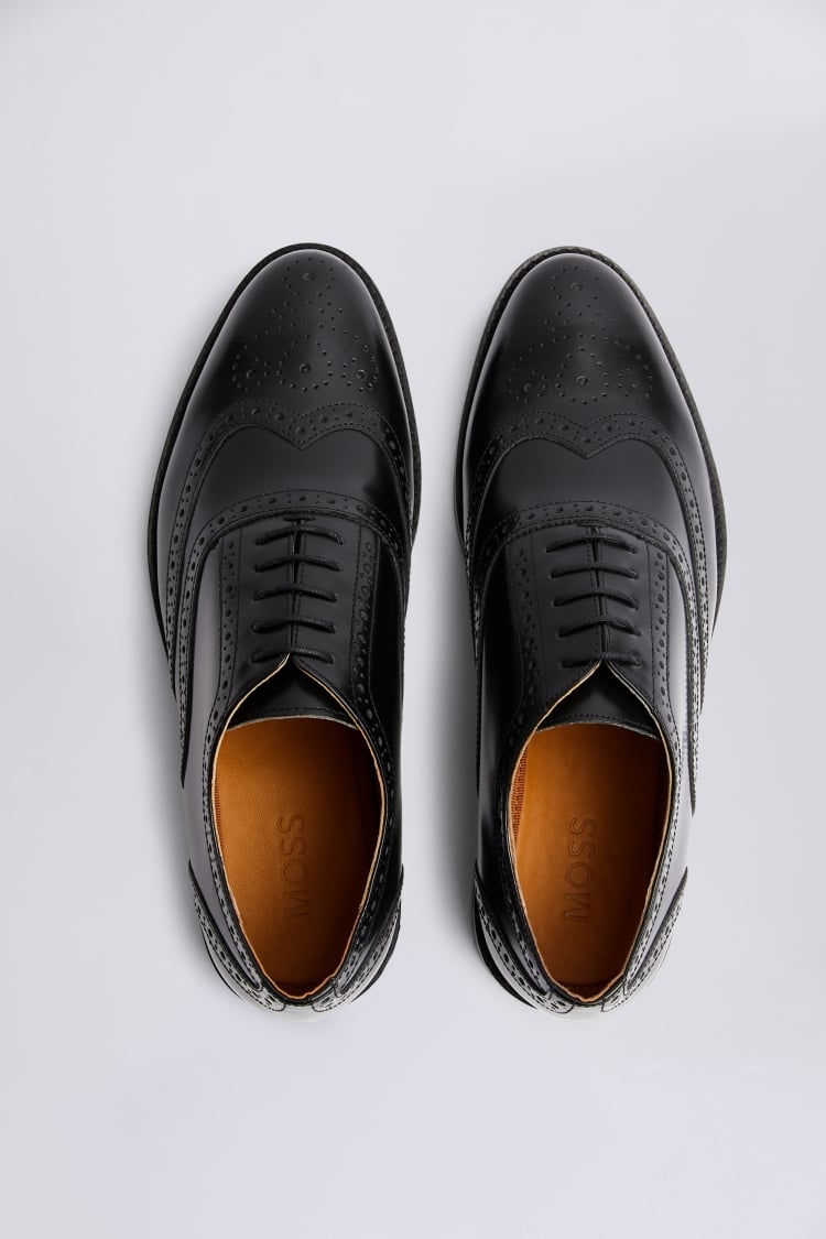 Oxford Black Brogue Shoes