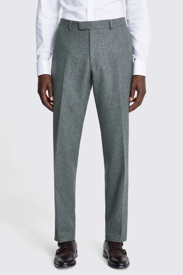 Pure Wool Flannel Trousers