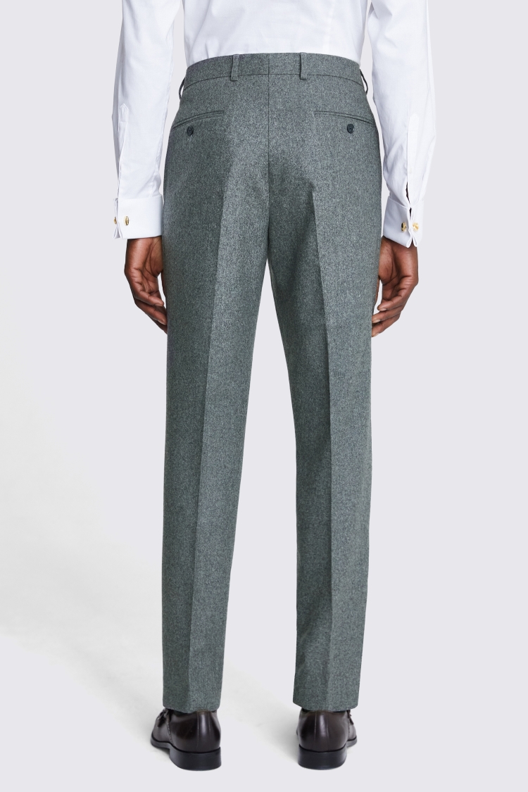 Italian Tailored Fit Sage Flannel Pants 