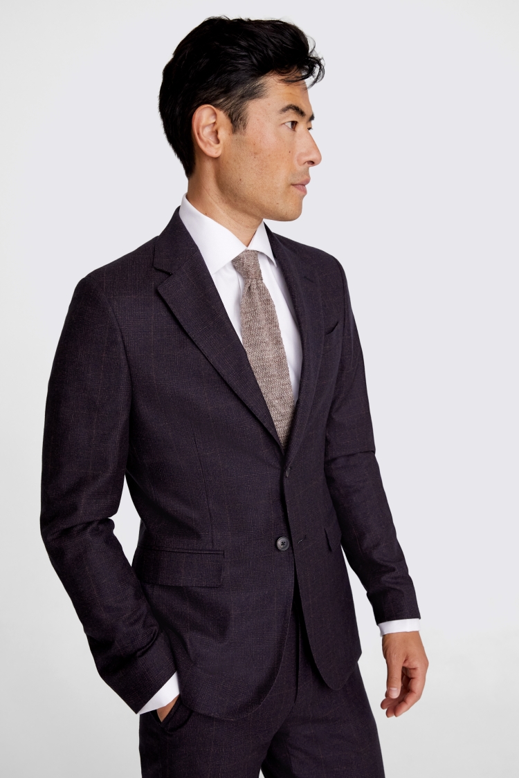 Italian Slim Fit Port Check Suit