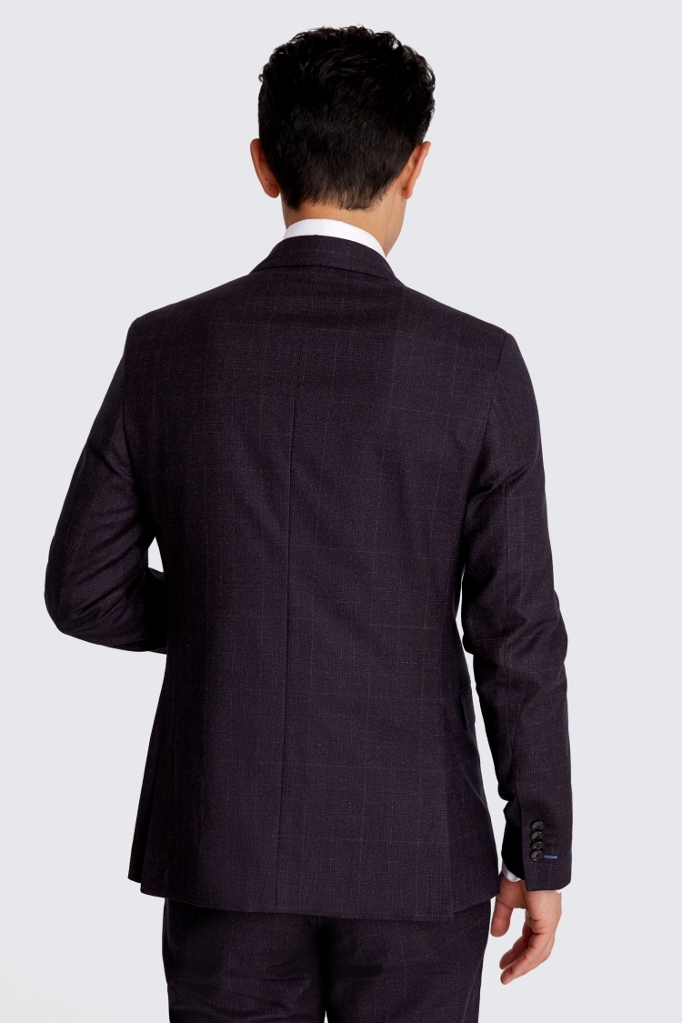 Italian Slim Fit Port Check Jacket | Buy Online at Moss