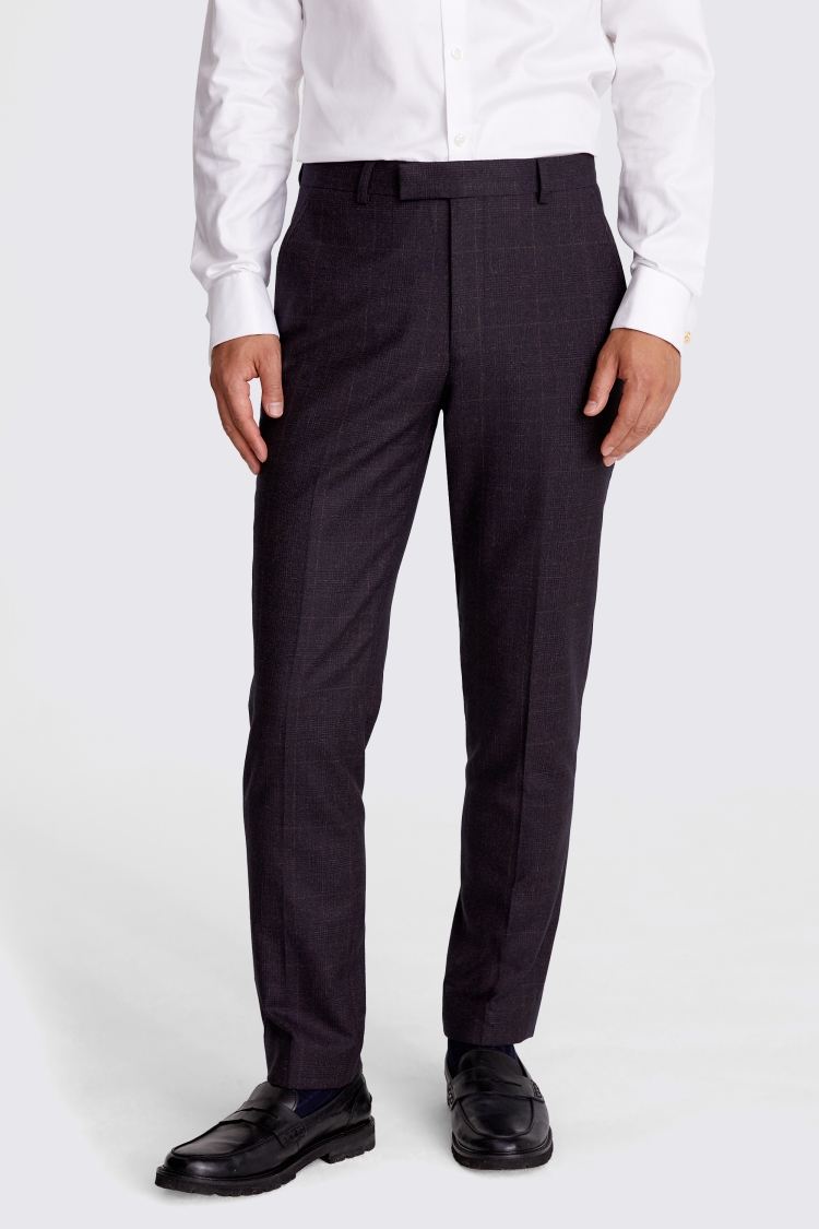 Italian Slim Fit Port Check Suit