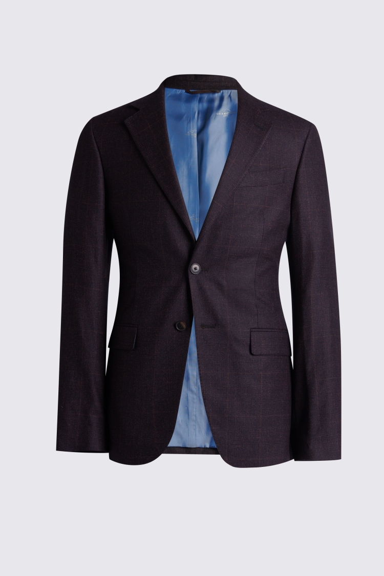 Italian Slim Fit Port Check Suit