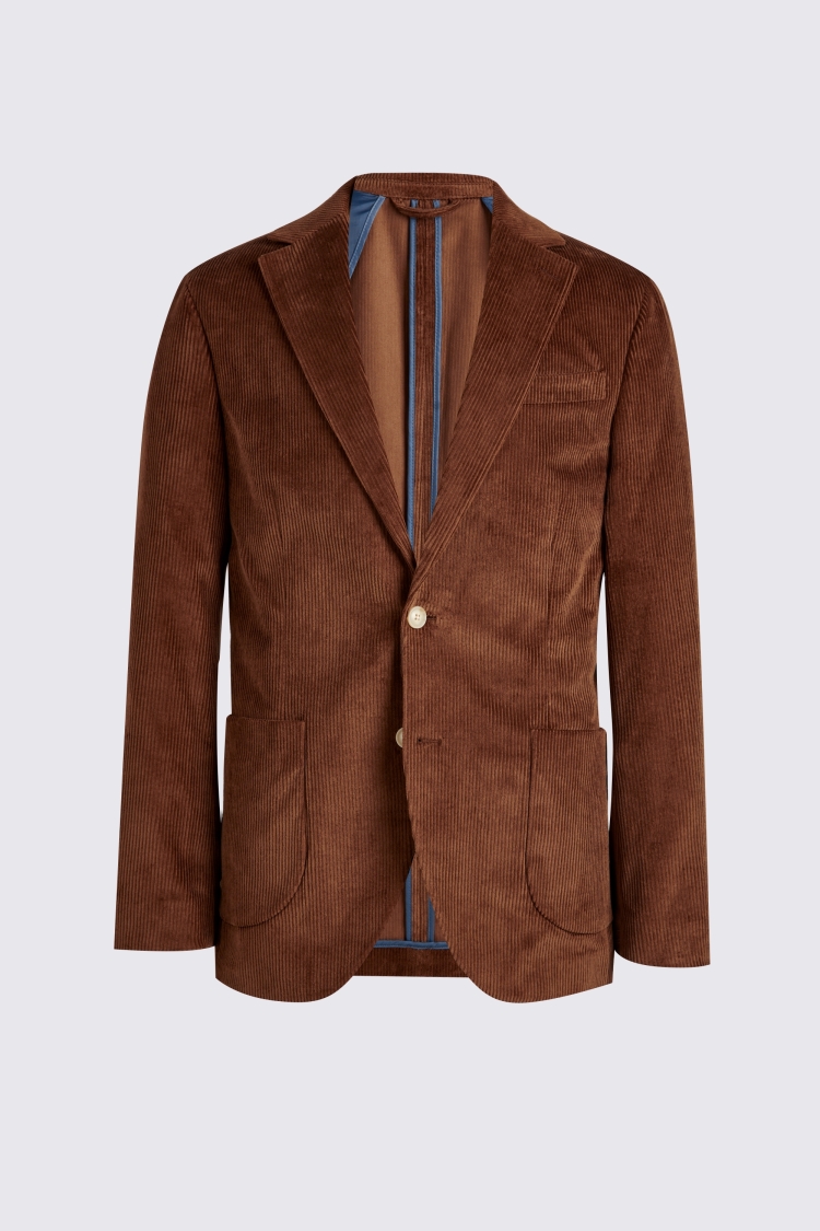 Tailored Fit Copper Corduroy Suit