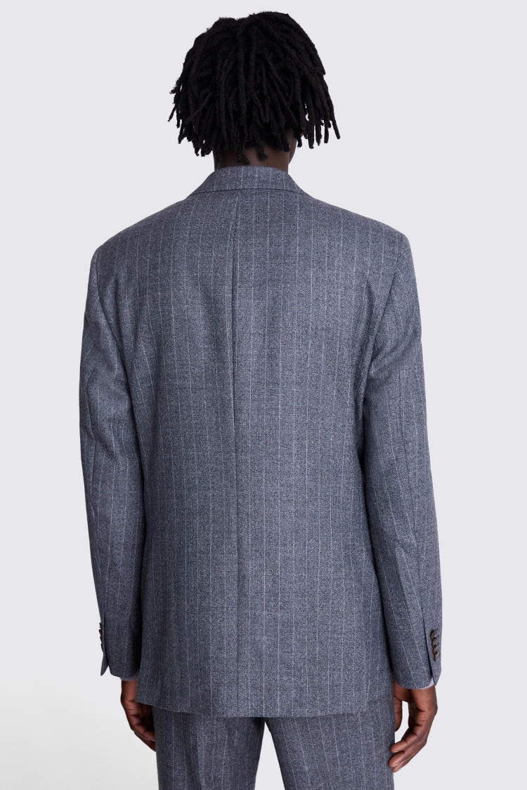 Regular Fit Grey Stripe Suit