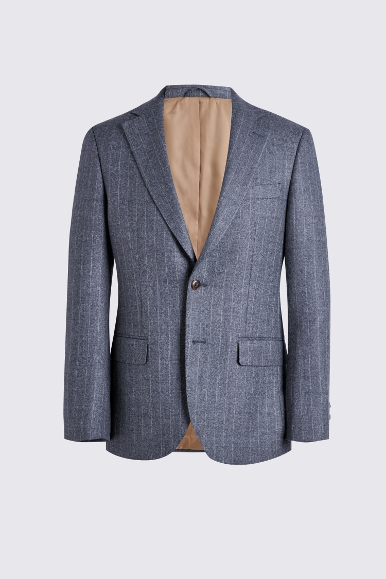 Regular Fit Grey Stripe Suit