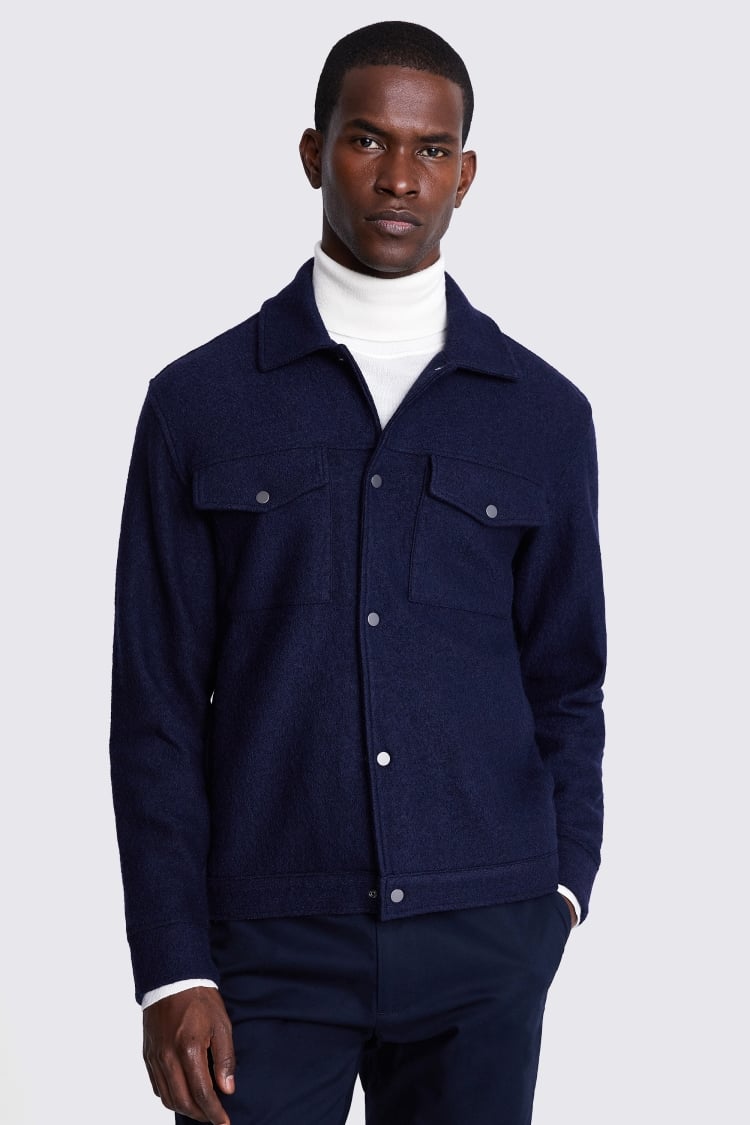 Blue 2024 wool jacket