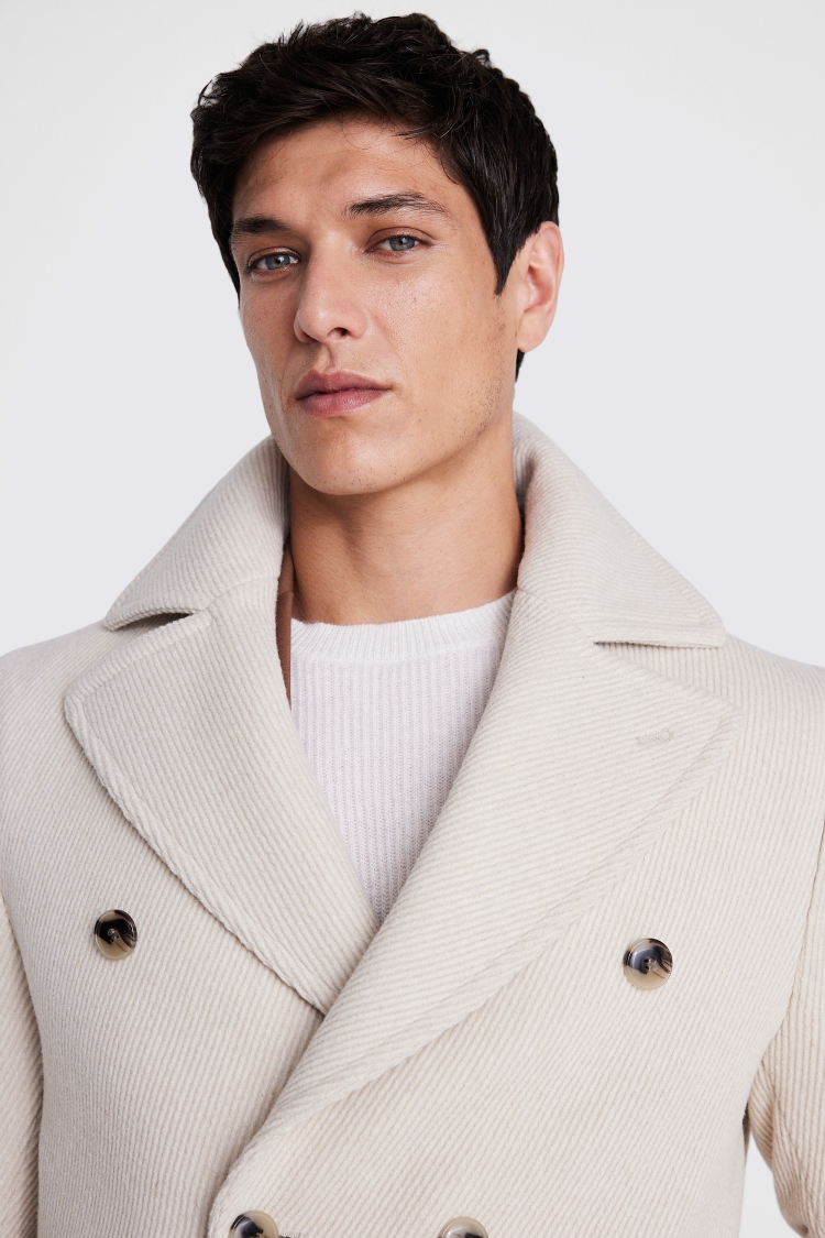 Mens cheap beige peacoat