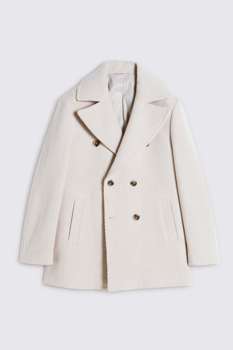 All white clearance peacoat