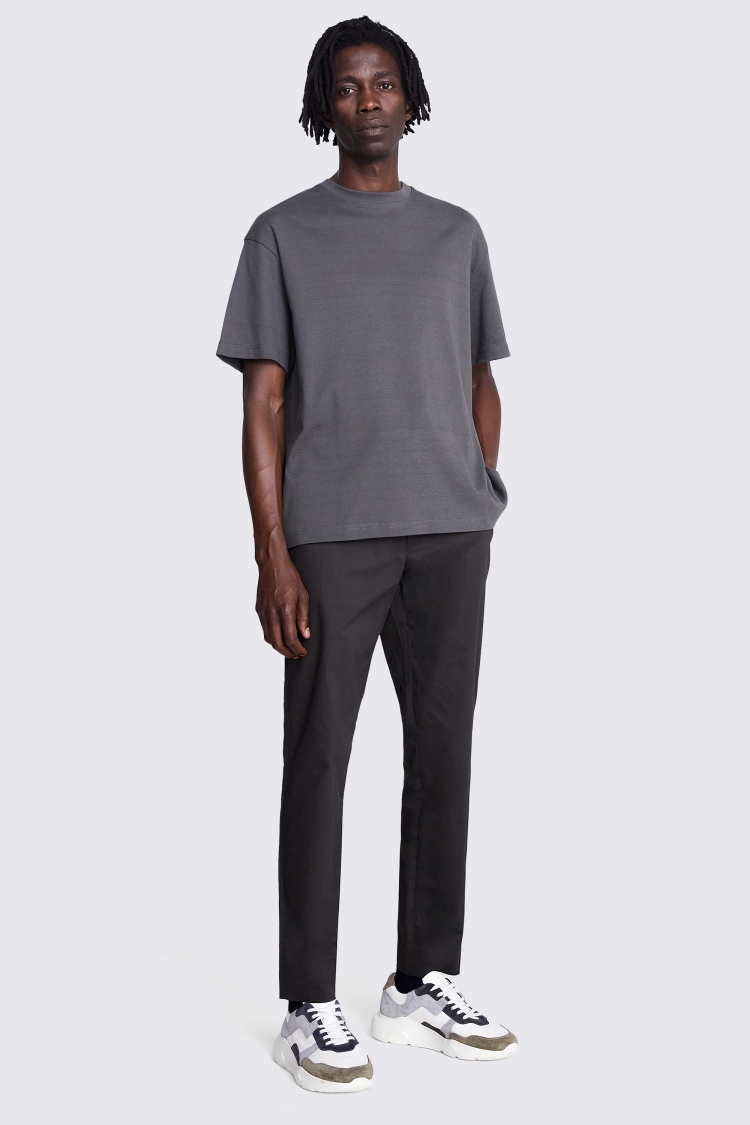 Slim Fit Charcoal Worker Chinos