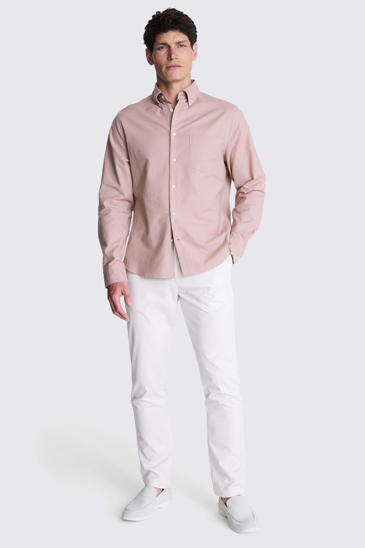 Dusty Pink Washed Oxford Shirt