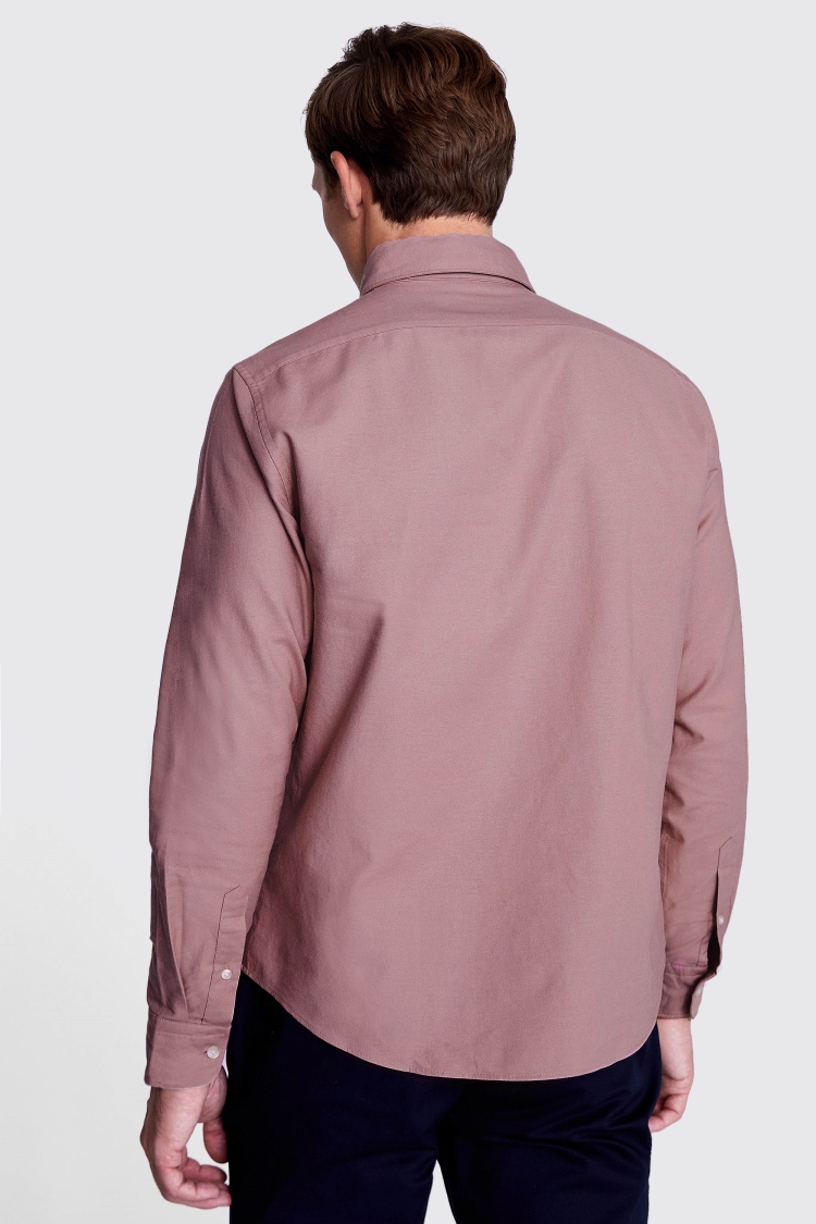 Dusky Pink Washed Oxford Shirt