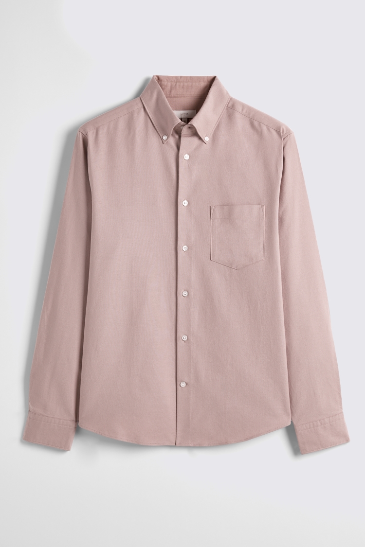 Dusty Pink Washed Oxford Shirt